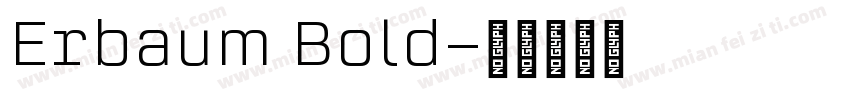 Erbaum Bold字体转换